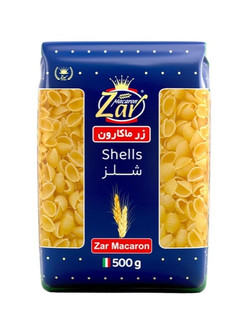 ماکارونی شلز زرماکارون۵۰۰گرم-ارسال رایگان